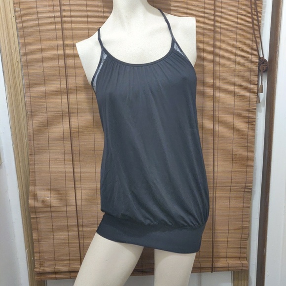 lululemon athletica Tops - Lululemon tank top sports bra black gray knit